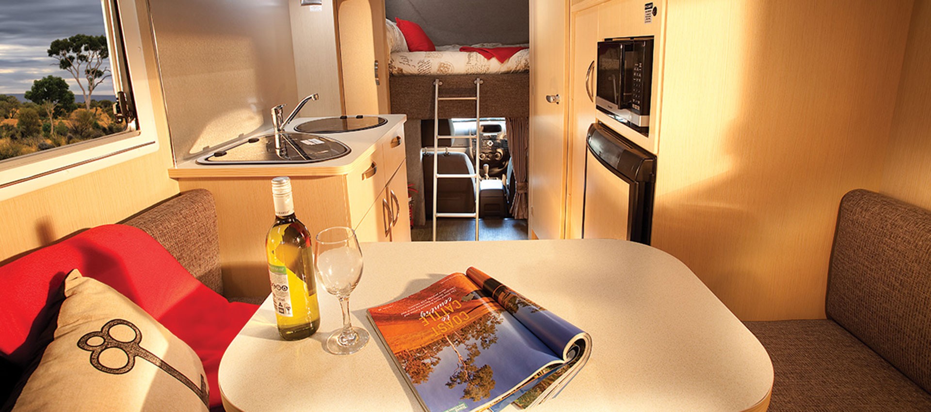 A small motorhome with options